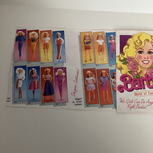 1980s Barbie World of Fashion Brochures Plus Wedding & Fun Fashion Pictures - Picture 9 of 12